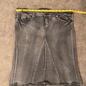 Blue Asphalt Jean Skirt